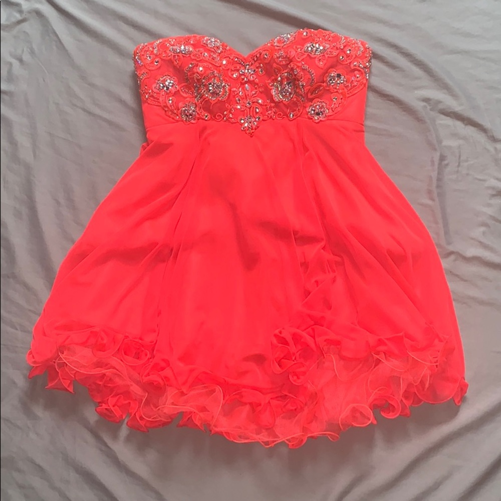 Pink Formal Dress - Strapless
